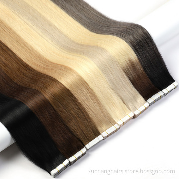 tape hair extension textured hair Wholesale textured single side vendors virgin hair tape ins